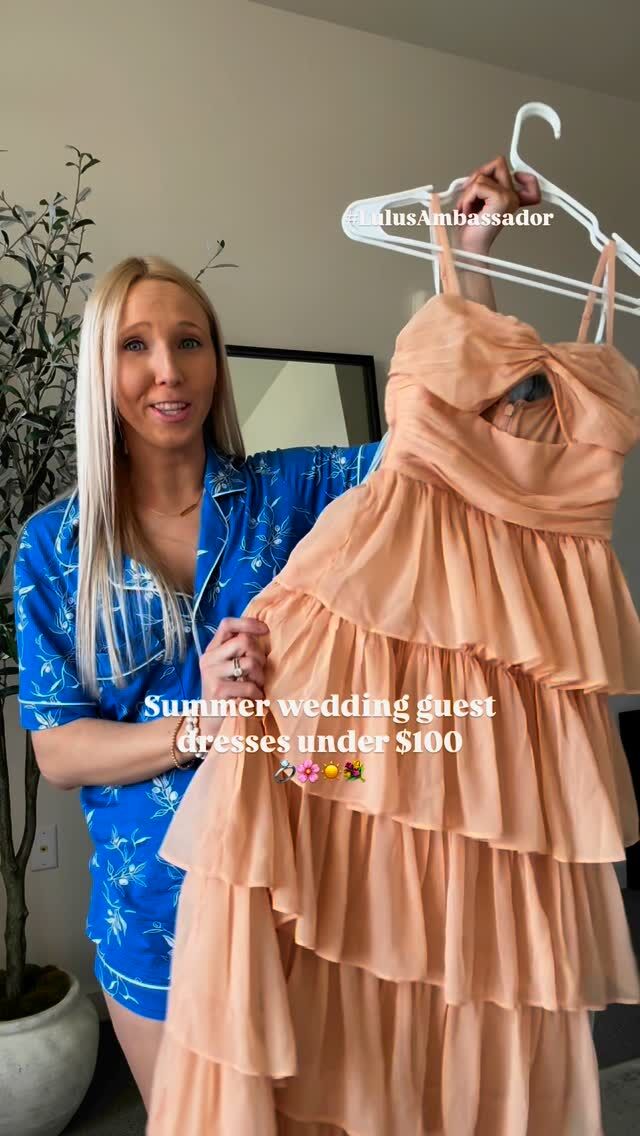The most gorgeous Summer wedding guest dresses from @lulus 🌸 The orange tiered ruffle maxi dress is just stunning and the blue satin strapless maxi would even work as a bridesmaids dress.

Both are under $100 and on my LTK! #lulusambassador #lovelulus

#weddingguestdress #weddingguest #summerwedding #gardenwedding #ruffledress #lulusdresses #summerweddings #bridesmaidsdresses #weddingguestlook #weddingguestoutfit